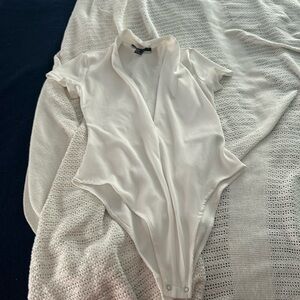 White Forever 21 bodysuit size medium